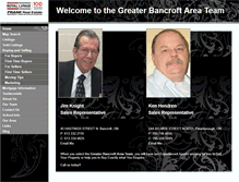 Tablet Screenshot of greaterbancroftarea.com